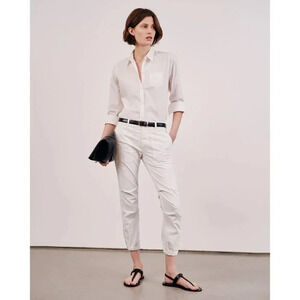 Nili Lotan Cargo French Military White Pants 6